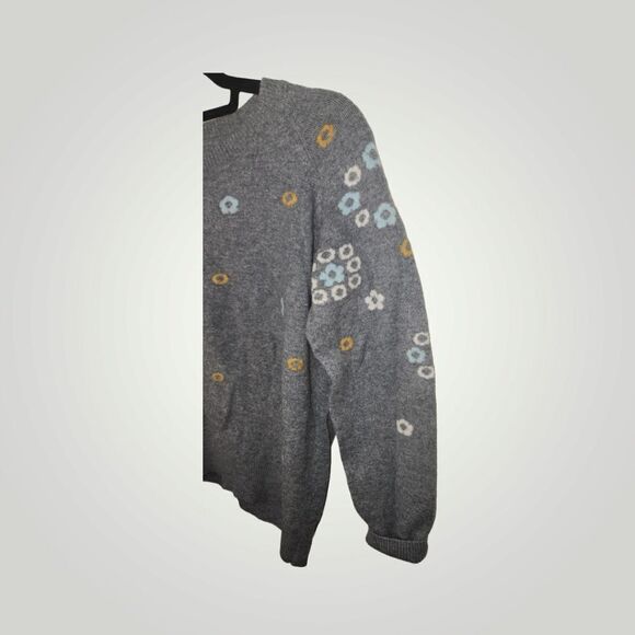 Lang Man Dushi floral wool sweater size 120 - Picture 6 of 11